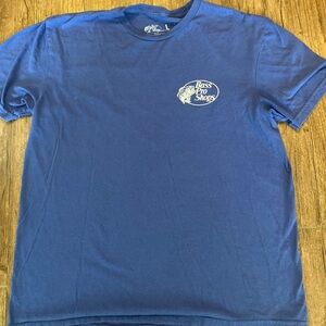Bass Blue Short Sleeve Tees Casual Comfort